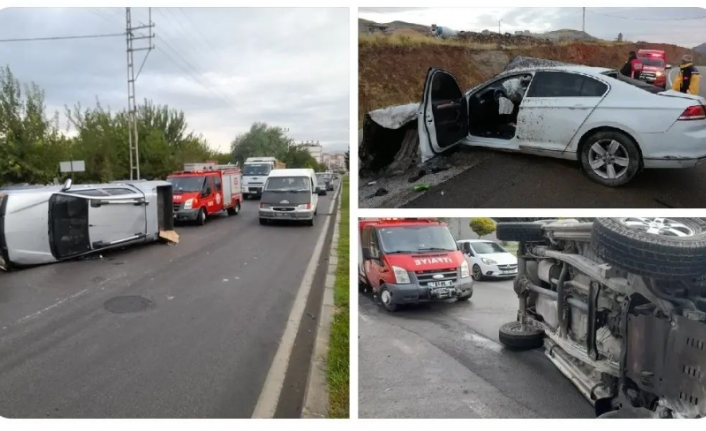 Malatya’daki üç ayrı trafik kazasında 8 kişi yaralandı.