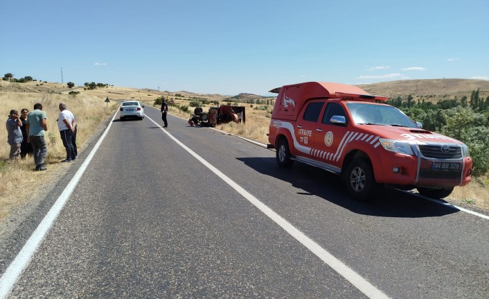 Malatya'da Çapa Motoru Devrildi; 1 ölü