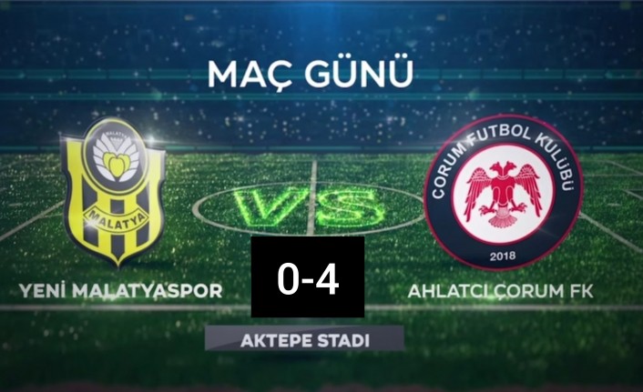 Yeni Malatyaspor Ankara'da 4-0 Mağlup Oldu