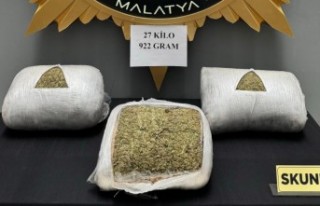 Malatya'da 27 kg Skunk ele geçirildi