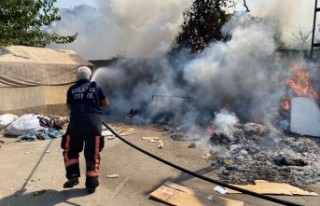 İşyeri Yangınına İtfaiye Ekipleri Müdahale Etti