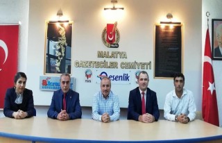 Başkan Zafer Malatya Gazeteciler Cemiyeti’ni Ziyaret...